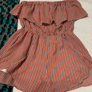 Striped romper